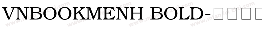 VNBookmenH Bold字体转换